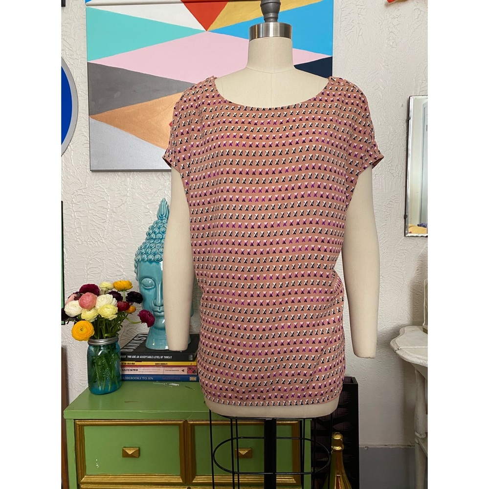 Cute Gem patterned oversized tunic top